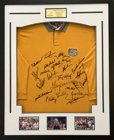 Australian Wallabies 1991 RWC Champions Squad Signed Jersey