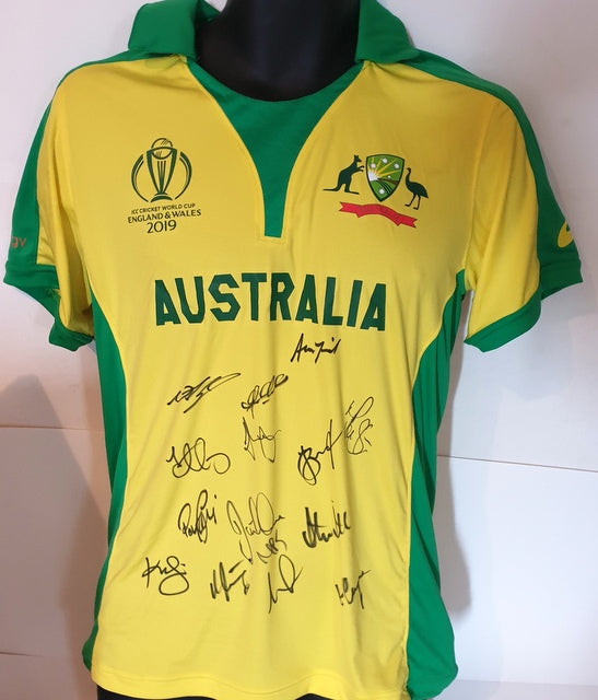 Australia ICC World Cup 2019 Team Signed Shirt
