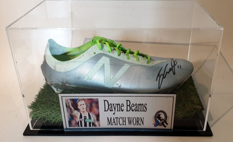 Dayne Beams MATCH WORN Football Boot, Collingwood Magpies, Personally Signed