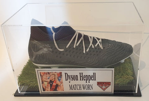 Dyson Heppell MATCH WORN Football Boot, Essendon Bombers, Personally Signed