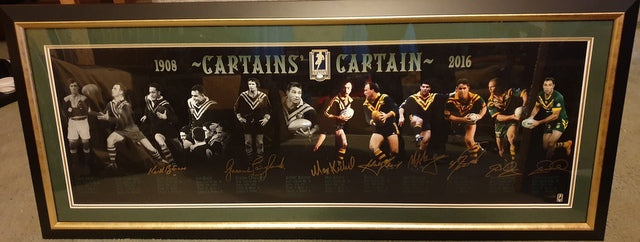 Australian Kangaroos "Captains' Captain" Personally Signed by 8
