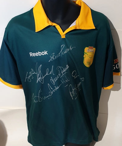 South Africa Beach Cricket Shirt Personally Signed by Legends