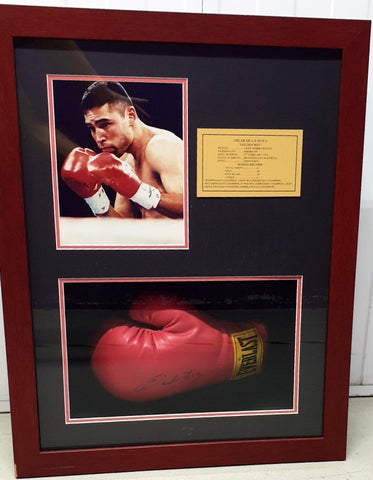 Oscar De La Hoya Personally Signed Boxing Glove, Framed