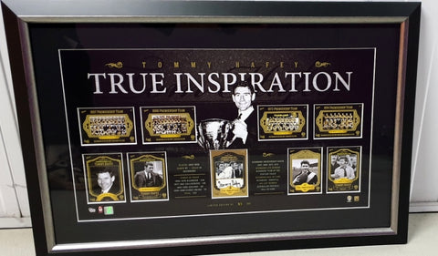 Tommy Hafey, Richmond Legend, Personally Signed "True Inspiration", Framed