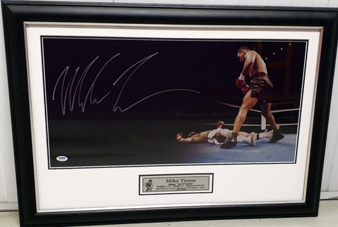 Mike Tyson Personally Signed "Domination", Framed