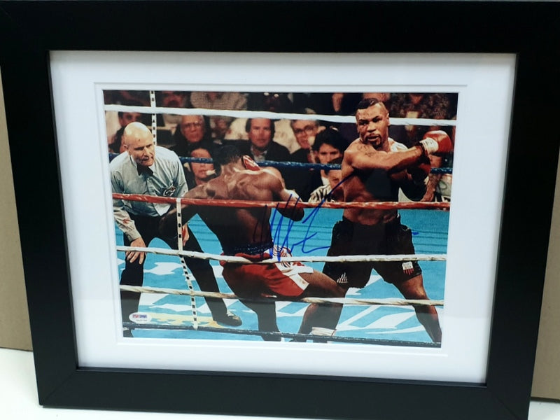 Mike Tyson Personally Signed Photo, "Massacre I", Framed