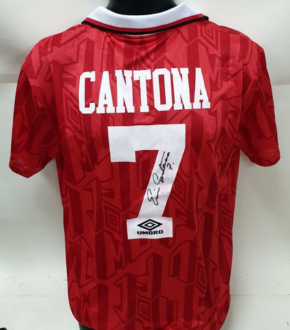 Eric Cantona Personally Signed Manchester United Jersey