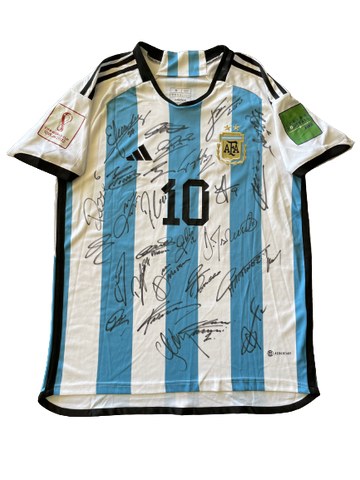 Argentina - FIFA World Cup 2022 Team Signed Jersey