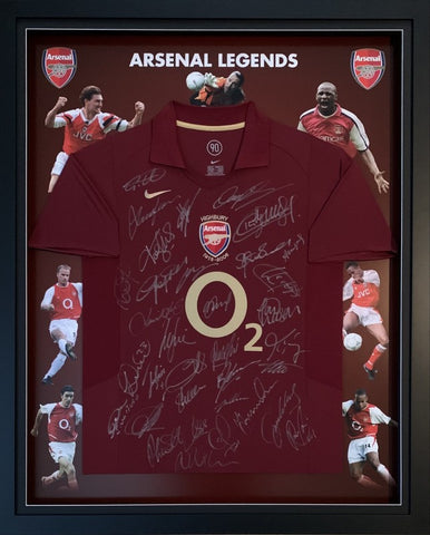 Arsenal "The Legends" Hand-Signed Jersey - Viera, Henry, Bergkamp, Dixon
