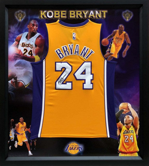 Kobe Bryant Hand-Signed #24 LA Lakers Yellow Jersey