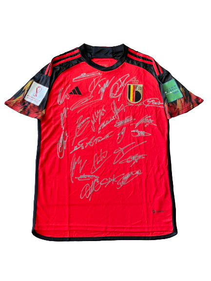 Belgium - FIFA World Cup 2022 Team Signed Jersey