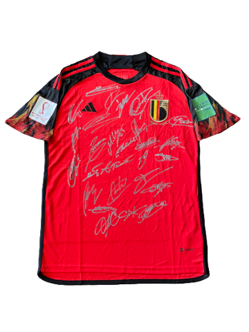 Belgium - FIFA World Cup 2022 Team Signed Jersey