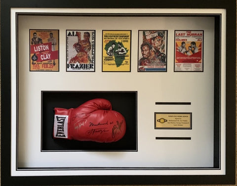 Heavyweight Champions of the World - Glove Signed by Muhammad Ali, Joe Frazier, George Foreman, Larry Holmes, Ken Norton