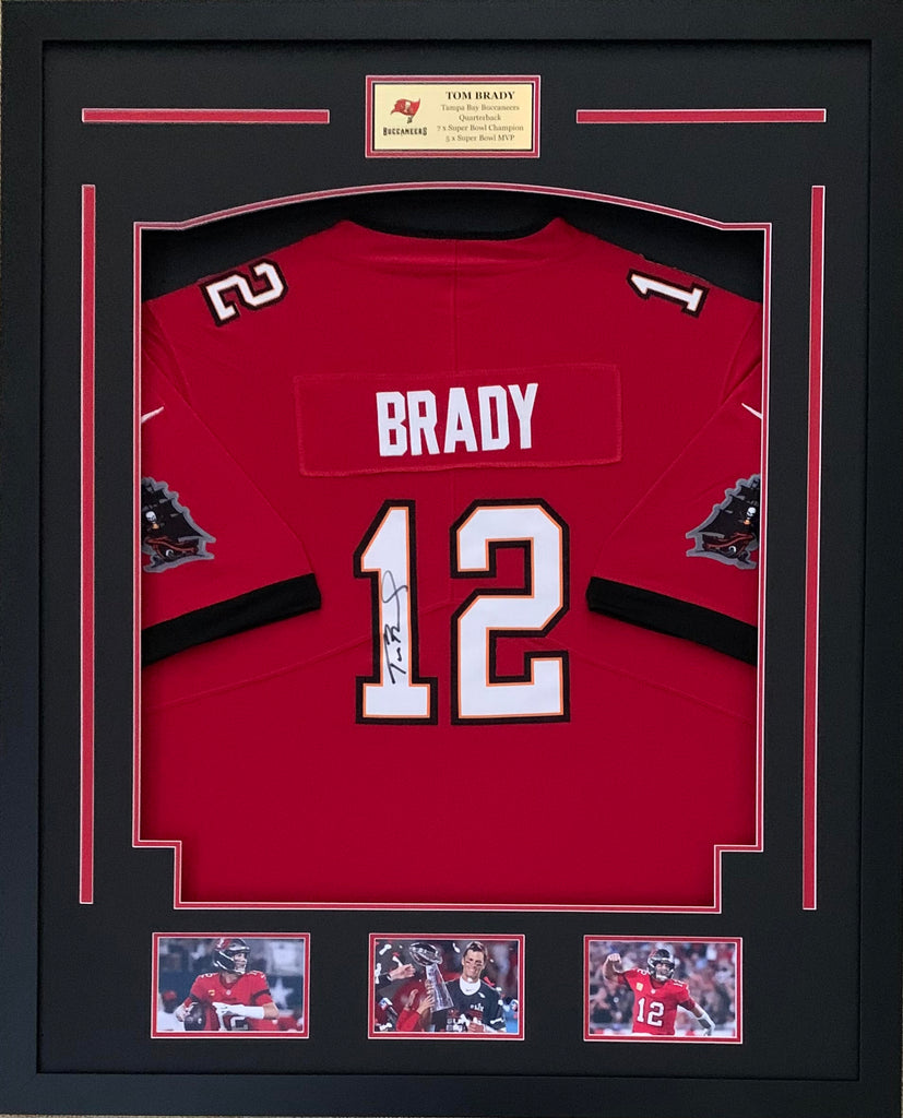 Tom Brady Personally Signed Tampa Bay Red Jersey