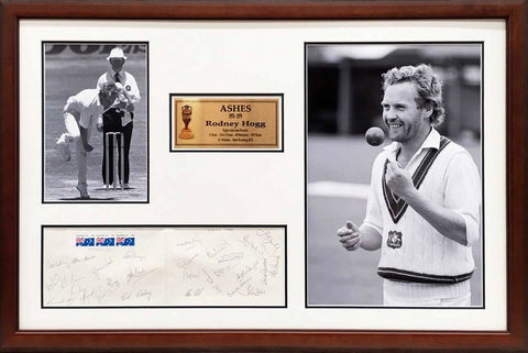 Hoggy's Summer - Hand Signed by Both Australian and English Ashes Teams, Framed