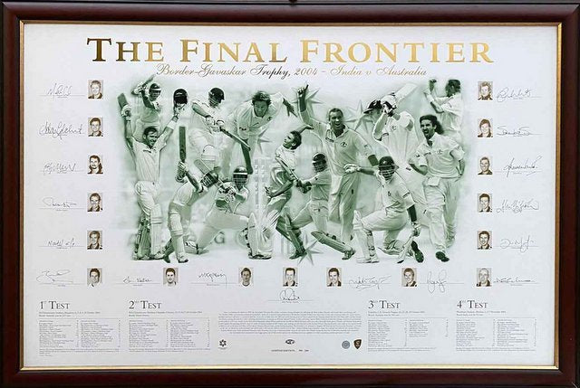 The Final Frontier, Australia in India 2004, Team Signed - Ponting, Warne, McGrath, Lee
