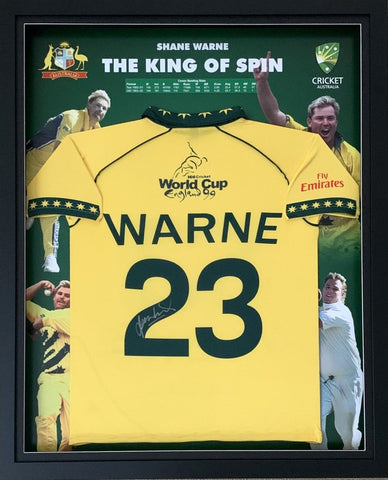 Shane Warne Personally Signed ICC World Cup 1999 Shirt