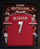 David Beckham Personally Signed Manchester United Jersey