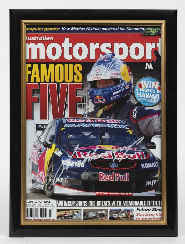 Jamie Whincup Personally Signed Motorsport News Magazine, Framed