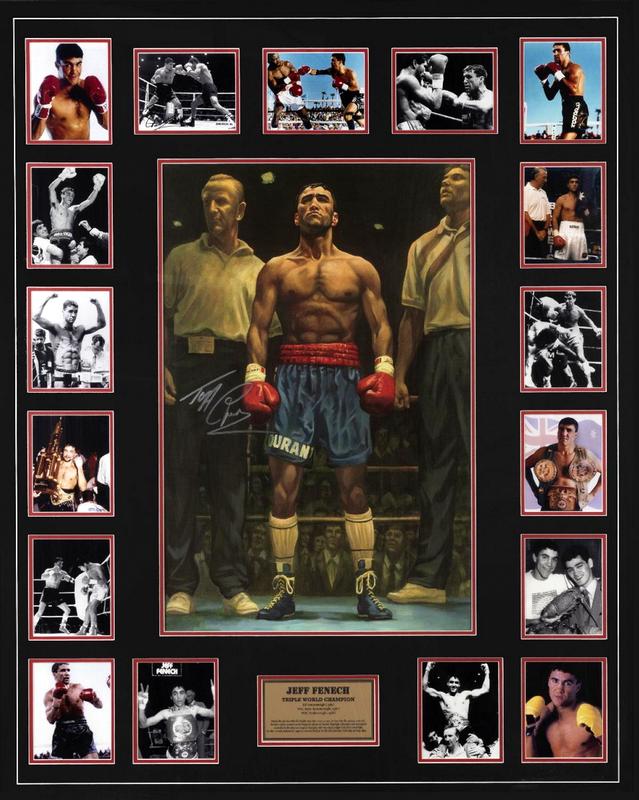 Jeff Fenech Personally Signed "Australian Boxing Legend", Framed