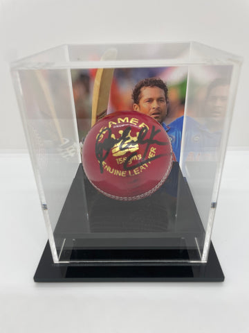 Sachin Tendulkar Personally Signed Cricket Ball With Case