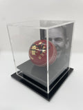 Shane Warne Personally Signed Cricket Ball in Display Cube