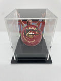 Shane Warne Personally Signed Cricket Ball in Display Cube