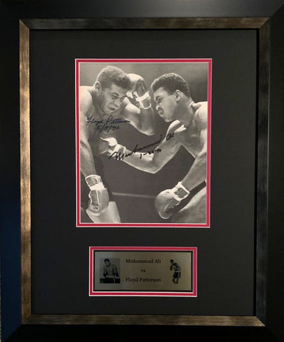 Muhammad Ali and Floyd Patterson Dual Signed And Dated Image - "The Greatest Beats The Gentleman"