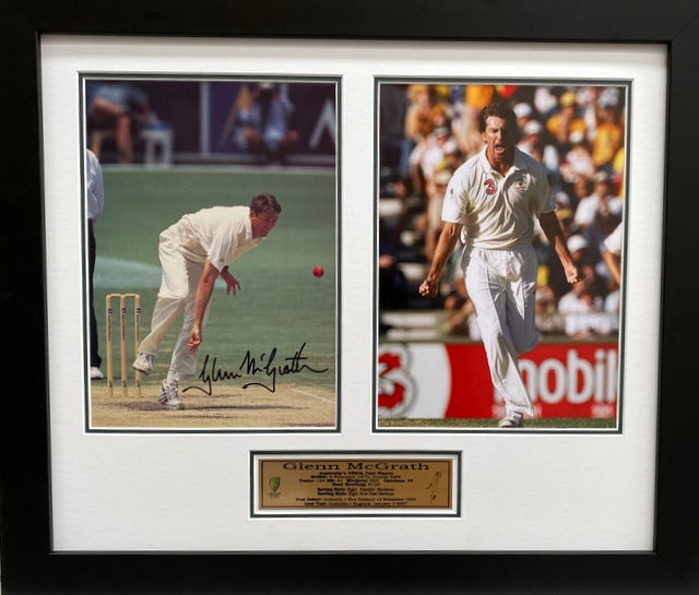 Glenn McGrath, "Legends Series", Personally Signed, Framed