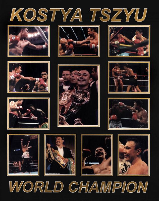 Kostya Tszyu Personally Signed "World Champion", Framed