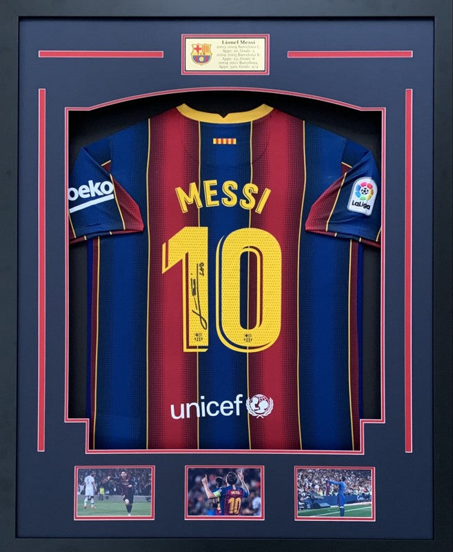 Lionel Messi Personally Signed 2020-2021 Barcelona Home Shirt