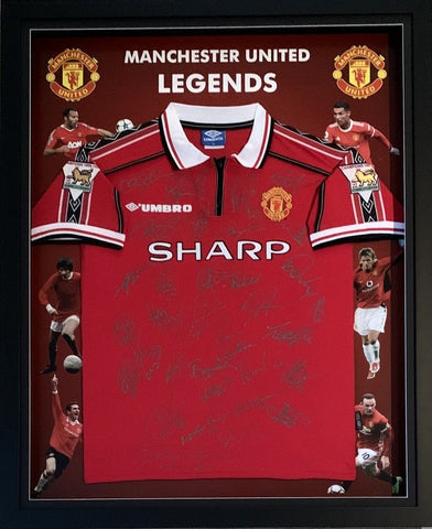 Manchester United "Legends of Old Trafford" Hand-Signed Jersey