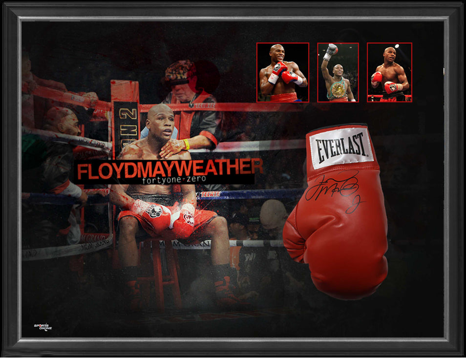 Floyd Mayweather Jr. Personally Signed Boxing Glove Sports Online