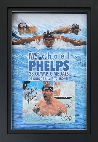 Michael Phelps Hand Signed Olympic Legend