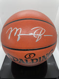 Michael Jordan Personally Signed Spalding Basketball with Display Case