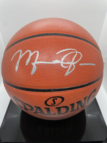 Michael Jordan Personally Signed Spalding Basketball with Display Case