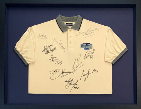 Legends of Australia V8 and Formula 1 Signed Shirt - Brock, Brabham, Skaife, Lowndes