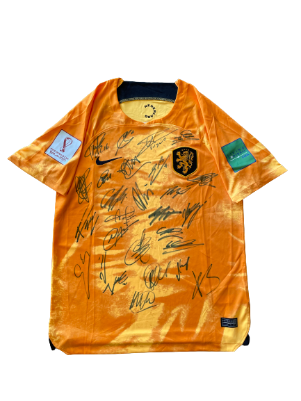 Netherlands - FIFA World Cup 2022 Team Signed Jersey