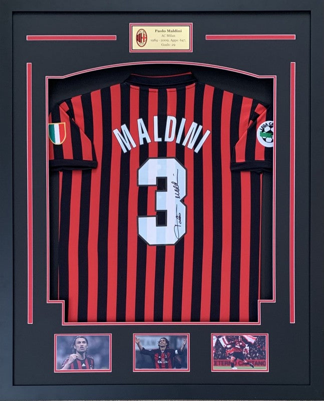 Paolo Maldini Personally Signed AC Milan Jersey