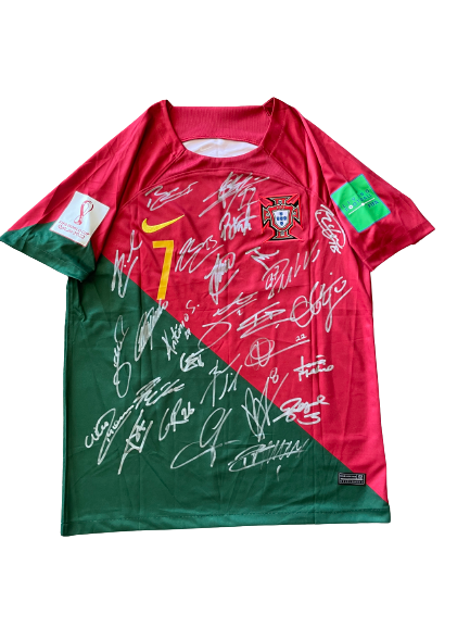 Portugal - FIFA World Cup 2022 Team Signed Jersey