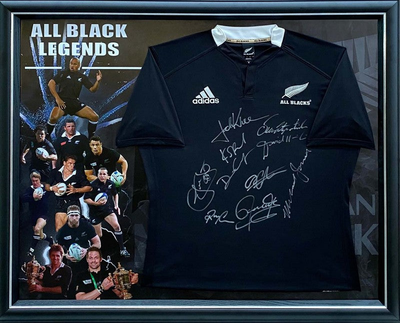 Signed all black jersey for sale discount