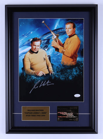 William Shatner Personally Signed Star Trek Photo, Framed