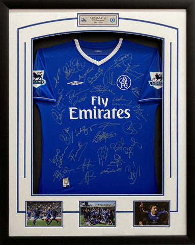 Chelsea FC  2004/2005 EPL Champions Team Signed Jersey - unframed