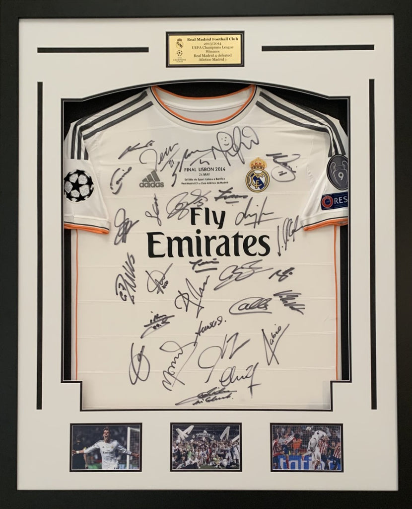 Real Madrid 2014 Champions League Victory Team Signed Jersey