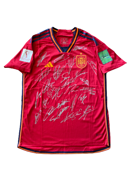 Spain -  FIFA World Cup 2022 Team Signed Jersey