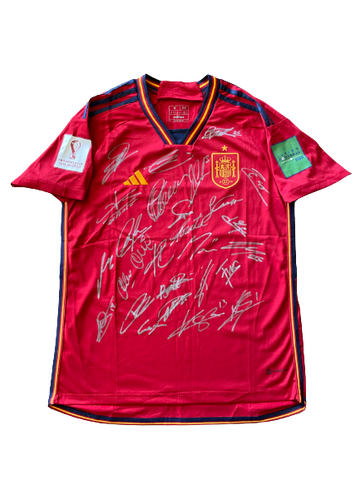 Spain -  FIFA World Cup 2022 Team Signed Jersey