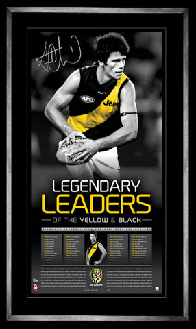 Trent Cotchin Richmond Tigers Personally Signed "Legendary Leaders of the Yellow and Black", Framed
