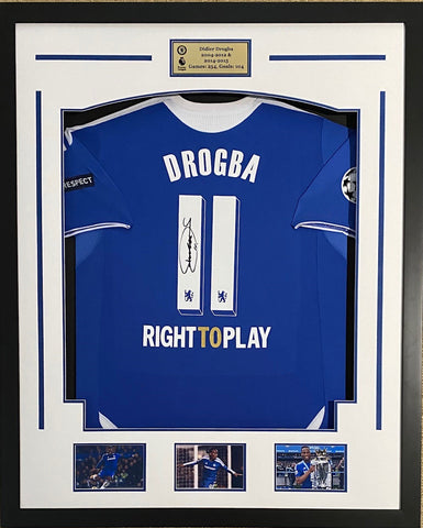 Didier Drogba Personally Signed Chelsea Jersey