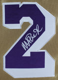 Magic Johnson Signed Gold Lakers Jersey (Beckett) - Mitchell & Ness NBA 75th Anniversary